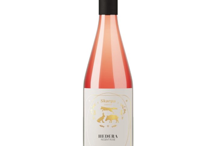 Winnica Skarpa Dobrska Hedera Regent rose, wino wytrawne z Polski, lubelskie wino, najlepszy internetowy sklep z winem, wino różowe