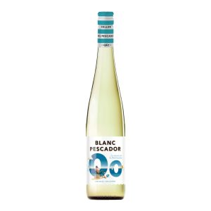 Blanc Pescador 0 bezalkoholowy, Wino bezalkoholowe, hiszpańskie wino bezalkoholowe, białe wino bezalkoholowe, pół wytrawne wino bezalkoholowe, internetowy sklep z winem bezalkoholowym, sklep on-line, sklep z winem bezalkoholowym, letnie wino bezalkoholowe , wino bezalkoholowe na grilla, wino bezalkoholowe na lato , letnie wino, półwytrawne wino bezalkoholowe musujące, wino dla każdego, Katalonia, Penedes, Macabeo, Xarel-lo, Parellada