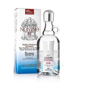 Nonino Grappa 43° Friulana, grappa, grappa biała, włoska grappa, grappa rzemieślnicza, grappa wytrawna, Nonino Grappa, Distilleria Nonino, Friuli-Venezia Giulia, grappa z Friuli, włoska wysokoprocentowa, destylacja w alembikach parowych, miedziane alembiki, pomace z winogron, metoda discontinuous steam, grappa z wytłoków winnych, nuty świeżego pieczywa, aromat lukrecji, ziołowe tony, mineralna czystość, delikatna pikantność, digestif po kolacji, baza do koktajli , grappa do deserów, serwowanie w kieliszku tulipan, włoskie after-dinner, prezent dla konesera, alkohole na chłodne wieczory, świąteczny trunek, grappa na przyjęcie, elegancki upominek, kup Nonino Grappa 43 Friulana online, najlepsza włoska grappa w sklepie, cena Nonino Grappa Friulana, gdzie kupić Distilleria Nonino, grappa z Friuli-Venezia Giulia