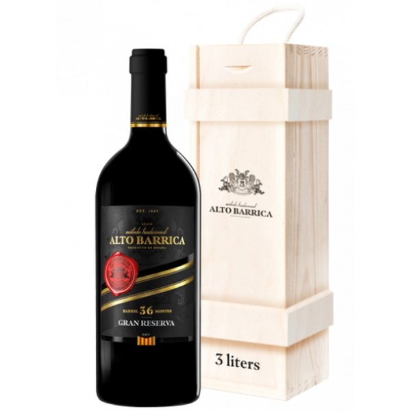 ALTO BARRICA DRY GRAN RESERVA DOUBLE MAGNUM 3L + WOODEN BOX
