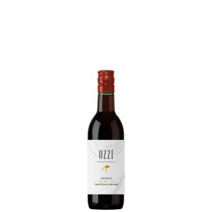 OZZI Shiraz, Shiraz Australia, czerwone wytrawne, mini butelka wina, wino 0, 187l, wino australijskie, Shiraz 13, 5%, owocowe czerwone wino, wino do mięsa, intensywne czerwone, wino na prezent, wino podróżne, mała butelka czerwonego, aromatyczne shiraz, pełne wino czerwone, wino o wysokiej intensywności, wino z Australii, wino na grilla, wino do burgerów, wino o wyrazistym smaku, wino single serve, wino na imprezę, wino do kolacji, wino o aromacie ciemnych owoców,