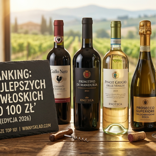 Ranking: 10 najlepszych win włoskich do 100 zł (Edycja Marzec 2026)
