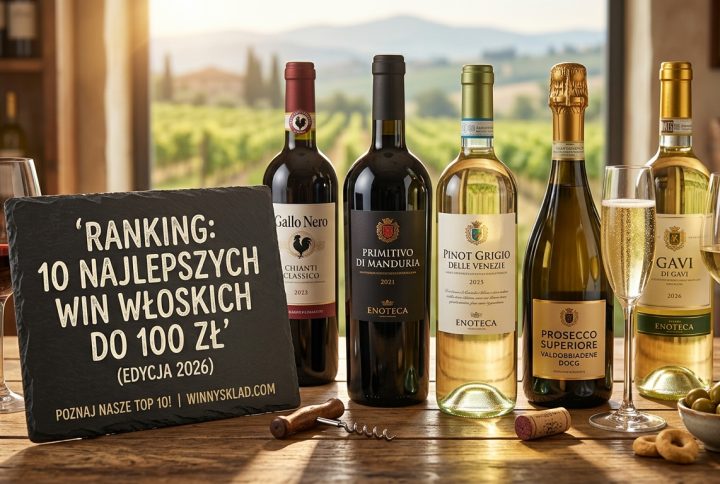 Ranking: 10 najlepszych win włoskich, sklep z winem online, wina włoskie sklep, wytrawne wino czerwone cena, dobre białe wino do 50 zł, wino na prezent z dostawą, zestawy win na prezent, wino ekologiczne i naturalne, jakie wino do kolacji z owocami morza, ranking win włoskich 2024 (zaktualizowany na 2026), wino Primitivo di Manduria sklep, wino musujące na wesele ranking, sklep z winem Lublin, degustacja win Lublin, wino do makaronu, Chianti Classico sklep, parowanie wina z jedzeniem.