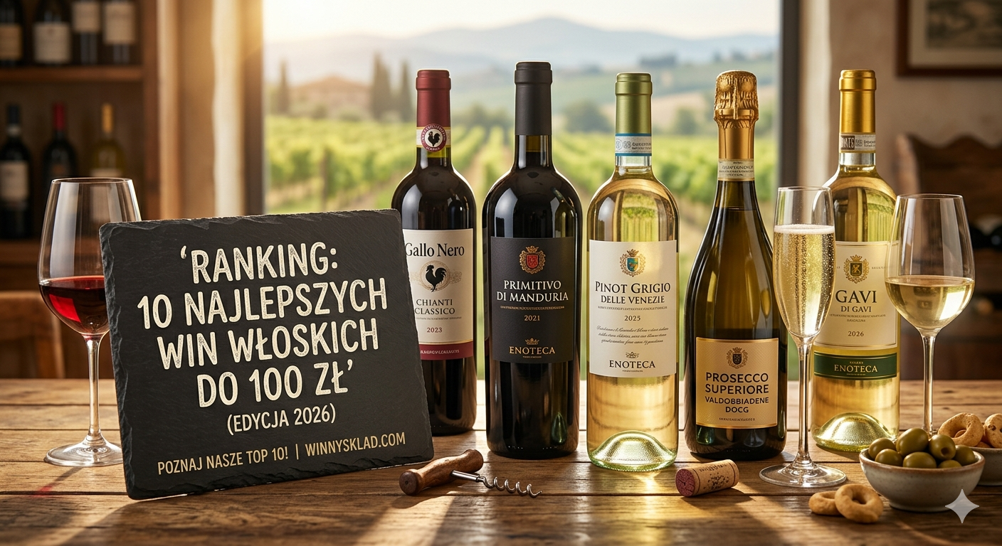 Ranking: 10 najlepszych win włoskich, sklep z winem online, wina włoskie sklep, wytrawne wino czerwone cena, dobre białe wino do 50 zł, wino na prezent z dostawą, zestawy win na prezent, wino ekologiczne i naturalne, jakie wino do kolacji z owocami morza, ranking win włoskich 2024 (zaktualizowany na 2026), wino Primitivo di Manduria sklep, wino musujące na wesele ranking, sklep z winem Lublin, degustacja win Lublin, wino do makaronu, Chianti Classico sklep, parowanie wina z jedzeniem.