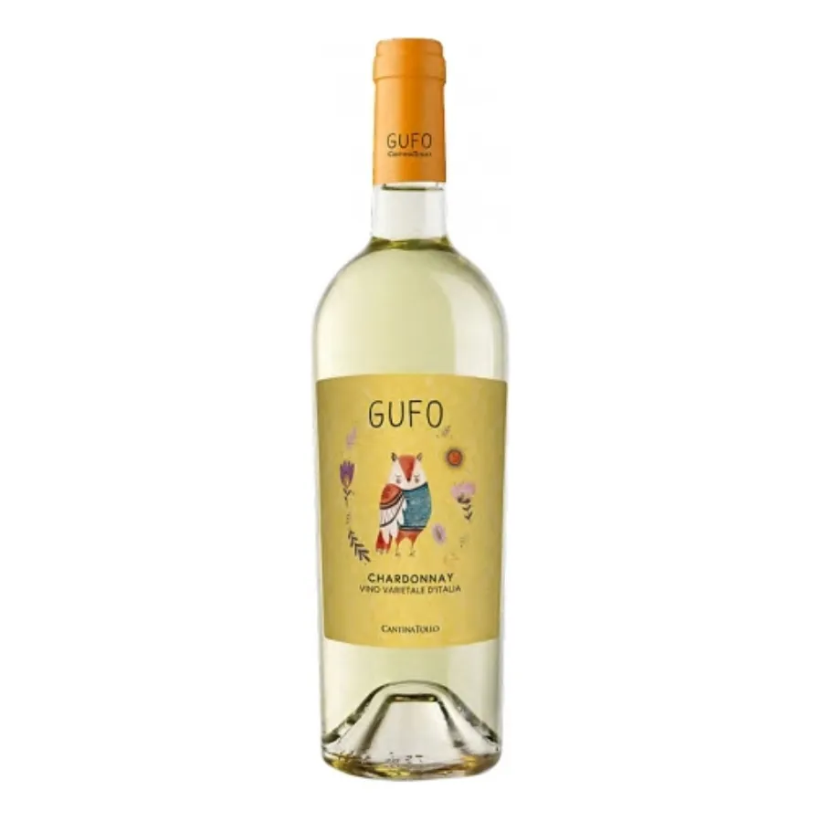 GUFO CHARDONNAY – Wytrawne wino włoskie , Sklep zinternetowy z winem , najlpesze białe wytrawne wino z Włoch