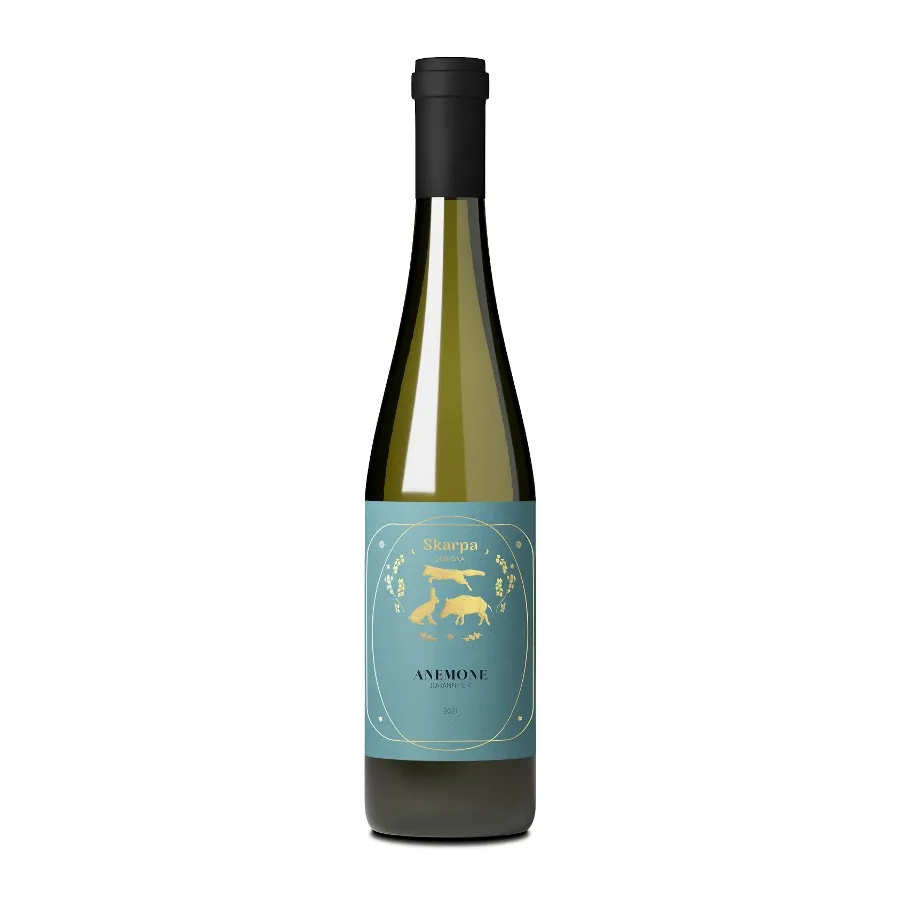 Skarpa Dobrska Anemone johaniter , wino wytrawne z Polski, lubelskie wino, najlepszy internetowy sklep z winem, wino białe